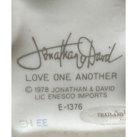 Precious Moments 1978 Jonathan & David Love One Another Figurine Enesco Imports - Picture 13 of 15